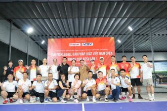 Giải Pickleball Báo Pháp luật Việt Nam lần thứ I tổ chức vào Ngày Đàn ông