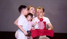 Chi Bảo giao lưu ngôi sao pickleball Lý Hoàng Nam