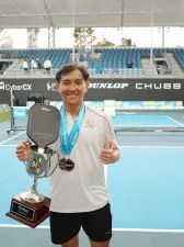 Phúc Huỳnh vô địch và giành danh hiệu VĐV xuất sắc nhất giải pickleball được tổ chức bởi Australian Open