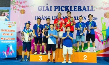 Sôi động giải Pickleball Hoàng Liệt mùa Xuân 2026