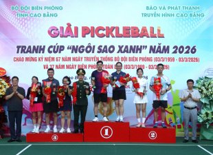 40 vận động viên tham gia Giải Pickleball tranh Cúp “Ngôi sao xanh”