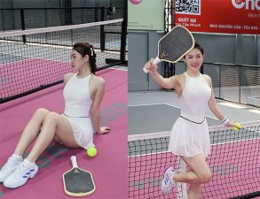 Hoa khôi pickleball Kiều Trinh khoe dáng nóng bỏng, người đẹp Trịnh Lệ chạy xuyên Tết