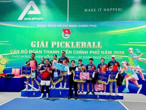 Giải Pickleball cán bộ Đoàn Thanh niên Chính phủ 2026: Sôi nổi, gắn kết, lan tỏa tinh thần rèn luyện
