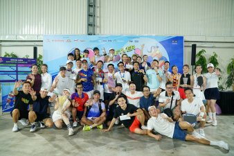 Giải pickleball với thể thức độc, lạ thu hút các cặp đôi nghệ sĩ và vận động viên nổi tiếng