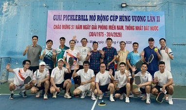 Rộn ràng sân đấu pickleball: Lan tỏa tinh thần thể thao dịp lễ Giỗ tổ Hùng Vương và 30/4
