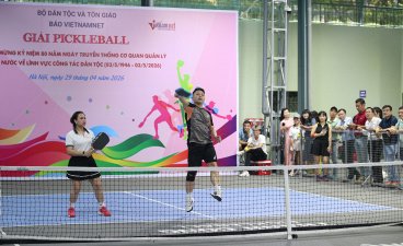 Bế mạc giải Pickleball kỷ niệm 80 năm Ngày truyền thống công tác dân tộc