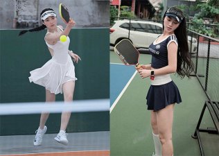 Á hậu Ánh Vương tích cực giữ vóc dáng gợi cảm, Diệp Anh nghỉ lễ cùng pickleball