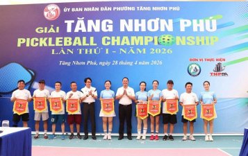 Khai mạc giải “Tăng Nhơn Phú Pickleball Championship” lần thứ I năm 2026