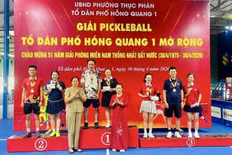 64 vận động viên dự Giải Pickleball chào mừng kỷ niệm 30/4 - 1/5