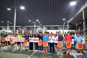 124 vận động viên tranh tài tại giải pickleball phường Hải An