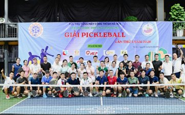 Sôi động Giải Pickleball Hội Phụ tùng máy công trình Hà Nội 2026