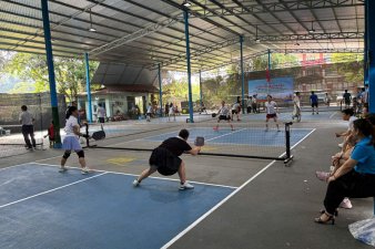 Sôi nổi giải Pickleball của Công đoàn xã Bảo Thắng năm 2026