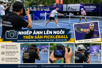 Nghề nhiếp ảnh lên ngôi trên sân pickleball