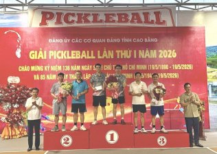 81 vận động viên tham gia Giải Pickleball Đảng uỷ các cơ quan Đảng tỉnh lần thứ I