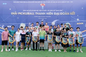 Đoàn Thanh niên Hội Luật gia Việt Nam dẫn đầu thành tích tại Giải Pickleball Thanh niên “Đại đoàn kết”