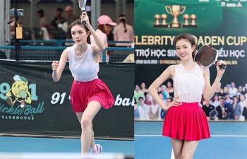 Người đẹp Moon Võ 2 ngày giành 3 danh hiệu pickleball, diễn viên Lilly Luta lần đầu có cúp