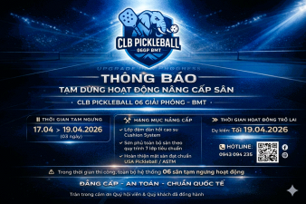 Cụm sân Pickleball 06 Giải Phóng nâng cấp toàn diện, hẹn ngày trở lại với diện mạo mới