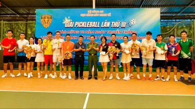 Sôi nổi Giải Pickleball lực lượng Cảnh sát kinh tế 2026