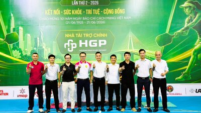Gần 200 vận động viên tranh tài tại Giải Pickleball Báo chí Nghệ An lần thứ II – Cúp Hoàng Gia Phát 2026