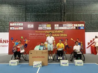 Ấn tượng nghị lực VĐV tại giải Pickleball Paralympic Việt Nam 2026