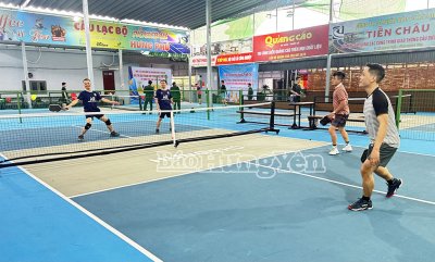 Đồn Biên phòng Cửa Lân: Tổ chức giải pickleball chào mừng 67 năm Ngày truyền thống Bộ đội Biên phòng