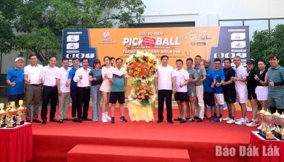 450 vận động viên tranh tài tại Giải Pickleball Du lịch tỉnh Đắk Lắk mở rộng năm 2026