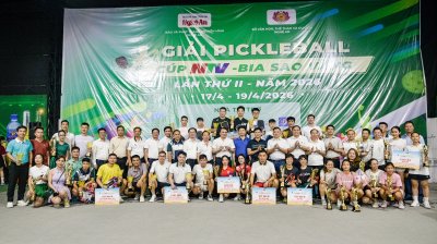 Bế mạc, trao giải Giải Pickleball Cúp NTV – Bia Sao Vàng lần thứ II -năm 2026