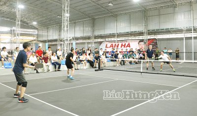 Gần 170 vận động viên tranh tài tại Giải Pickleball cán bộ, công chức, người lao động