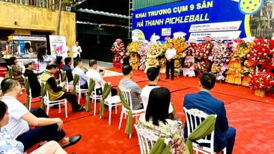 Khai trương cụm 9 sân Pickleball tiêu chuẩn thi đấu tại Đông Anh, Hà Nội
