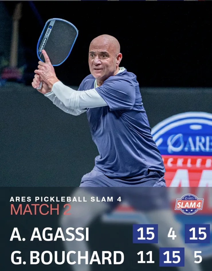 Andre Agassi ẵm giải thưởng 1 triệu USD ở giải Pickleball Slam 4 - 2