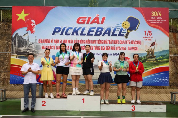 Xã Hoàng Su Phì tổ chức thành công giải Pickleball chào mừng 30/4 và 1/5