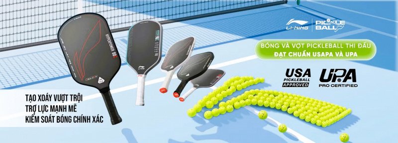 Li-Ning khẳng định chất lượng với vợt và bóng Pickleball đạt chuẩn USAPA